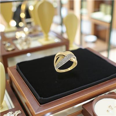 14 Ayar Altın Tasarım Yüzük  -  K222589