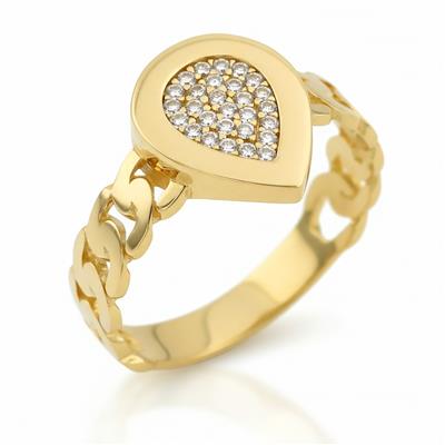 14 Ayar Altın Tasarım Yüzük  -  K222597