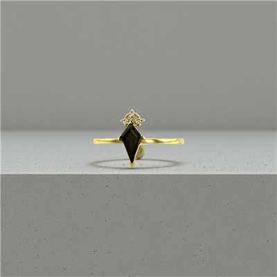 14 Ayar Altın Tasarım Yüzük  -  K224529