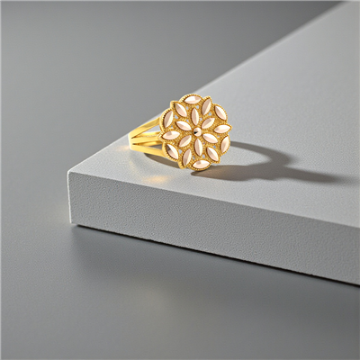 14 Ayar Altın Tasarım Yüzük  -  K234455