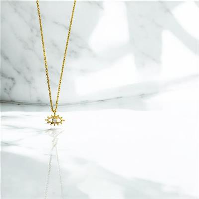 14 Ayar Altın Tektaş Kolye  -  0206150