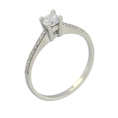 14 Ayar Altın Tektaş Yüzük  -  0192079