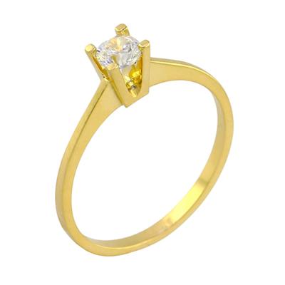 14 Ayar Altın Tektaş Yüzük  -  0192080