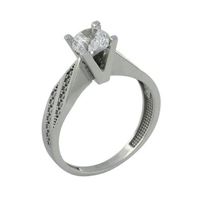 14 Ayar Altın Tektaş Yüzük  -  0193010