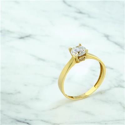 14 Ayar Altın Tektaş Yüzük  -  0198860