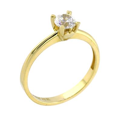 14 Ayar Altın Tektaş Yüzük  -  0201156