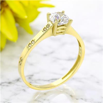 14 Ayar Altın Tektaş Yüzük  -  0201157