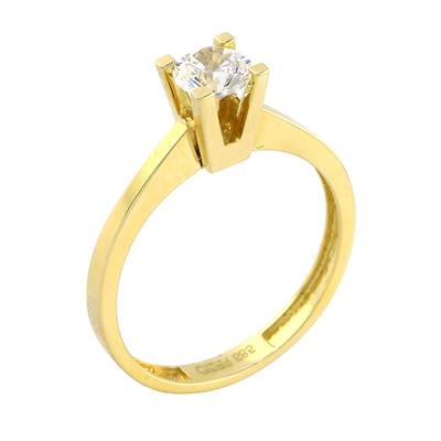 14 Ayar Altın Tektaş Yüzük  -  0201161