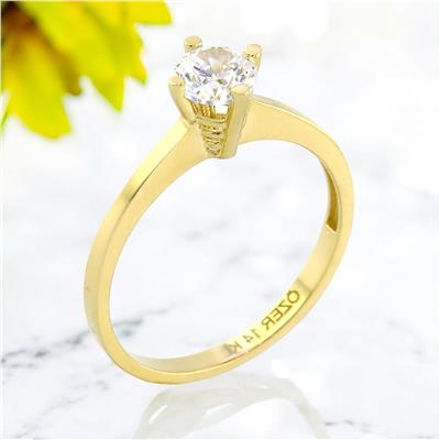 14 Ayar Altın Tektaş Yüzük  -  0201162