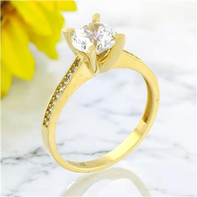 14 Ayar Altın Tektaş Yüzük  -  0201164