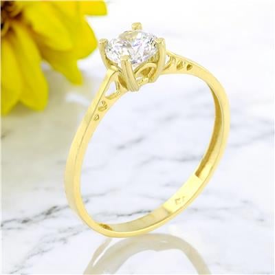 14 Ayar Altın Tektaş Yüzük  -  0201166