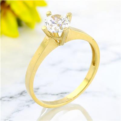 14 Ayar Altın Tektaş Yüzük  -  0201169