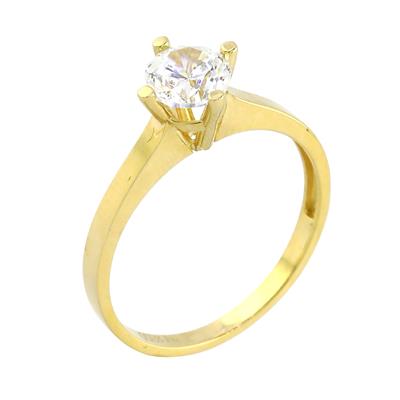 14 Ayar Altın Tektaş Yüzük  -  0201169