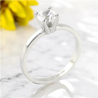 14 Ayar Altın Tektaş Yüzük  -  0201181