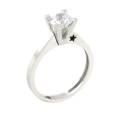 14 Ayar Altın Tektaş Yüzük  -  0201189