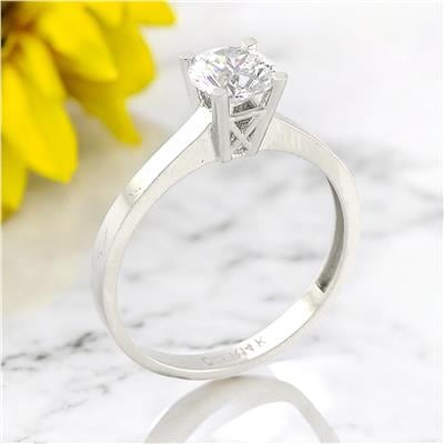 14 Ayar Altın Tektaş Yüzük  -  0201192