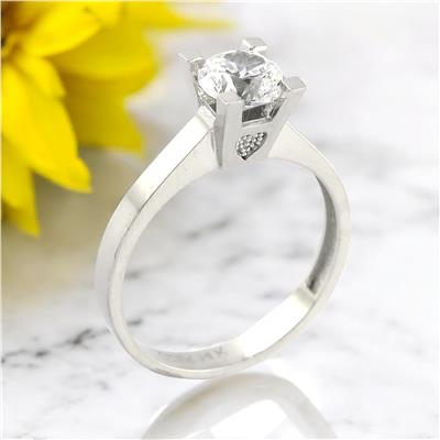 14 Ayar Altın Tektaş Yüzük  -  0201196