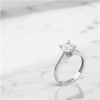 14 Ayar Altın Tektaş Yüzük  -  0202359