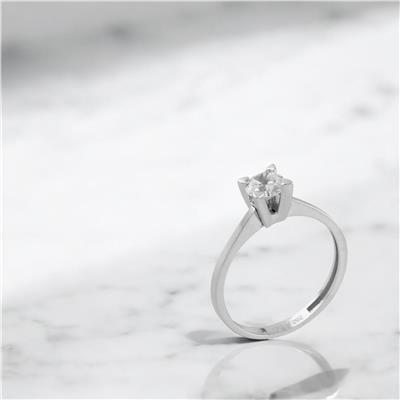 14 Ayar Altın Tektaş Yüzük  -  0202363