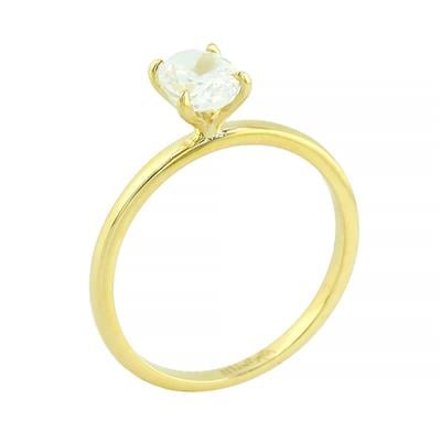 14 Ayar Altın Tektaş Yüzük  -  0205159