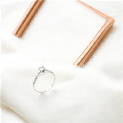 14 Ayar Altın Tektaş Yüzük  -  F003855