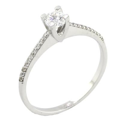 14 Ayar Altın Tektaş Yüzük  -  F003860