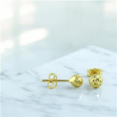 14 Ayar Altın Top Küpe  -  0201490