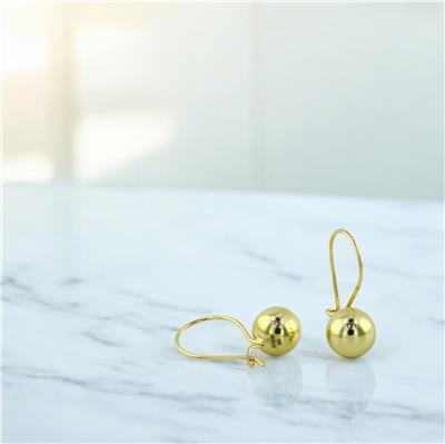 14 Ayar Altın TopLU Küpe  -  0201465