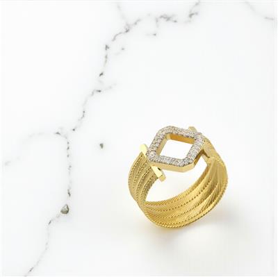 14 Ayar Altın Trabzon Hasırı Yüzük  -  0180932