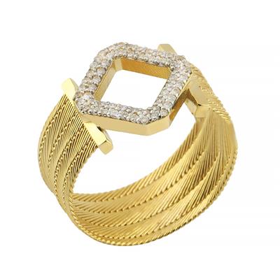 14 Ayar Altın Trabzon Hasırı Yüzük  -  0180932