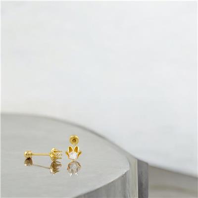 14 Ayar Altın Tragus Küpe  -  0189524