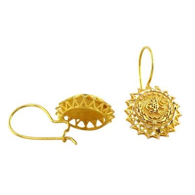 14 Ayar Altın Turalı Küpe  -  0199008