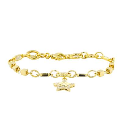 14 Ayar Altın Yıldızlı Bileklik  -  0194347