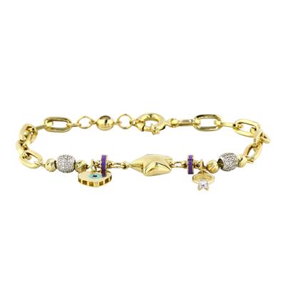 14 Ayar Altın Yıldızlı Bileklik  -  0199199