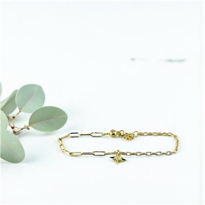 14 Ayar Altın Yıldızlı Bileklik  -  0201066