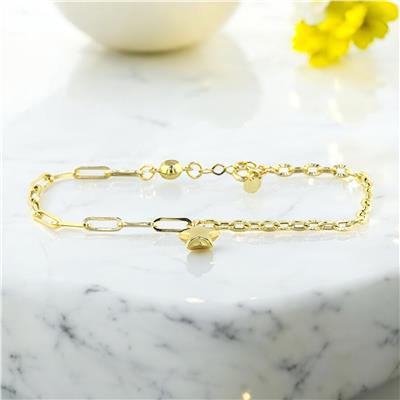 14 Ayar Altın Yıldızlı Bileklik  -  0201123