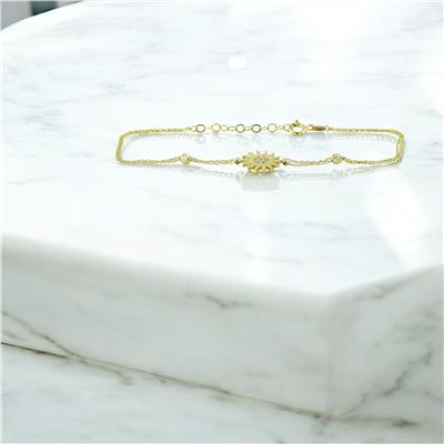 14 Ayar Altın Yıldızlı Bileklik  -  0201399