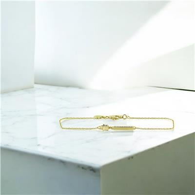 14 Ayar Altın Yıldızlı Bileklik  -  0203360