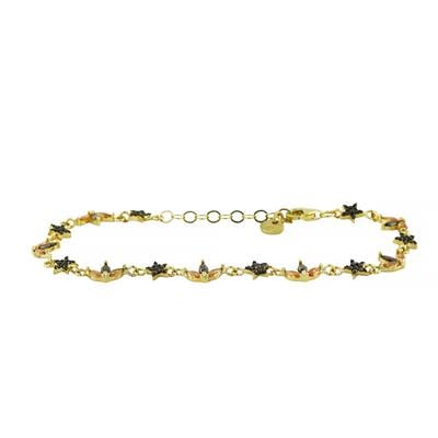 14 Ayar Altın Yıldızlı Bileklik  -  0203719