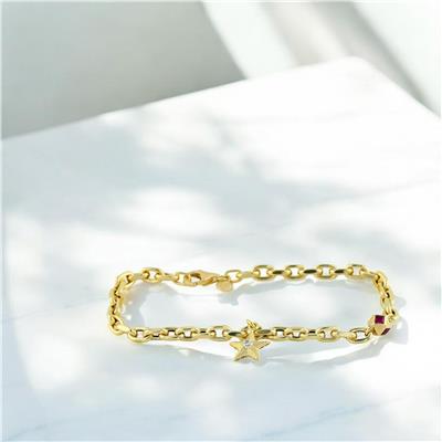 14 Ayar Altın Yıldızlı Bileklik  -  0205208