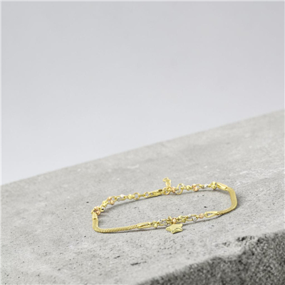 14 Ayar Altın Yıldızlı Bileklik  -  0207182