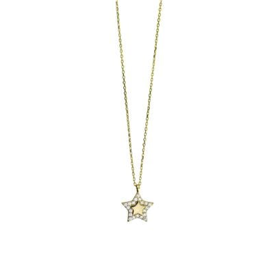 14 Ayar Altın Yıldızlı Kolye  -  0197871