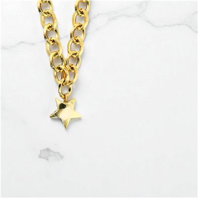 14 Ayar Altın Yıldızlı Kolye  -  0199217