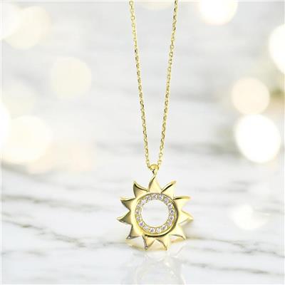 14 Ayar Altın Yıldızlı Kolye  -  0200883