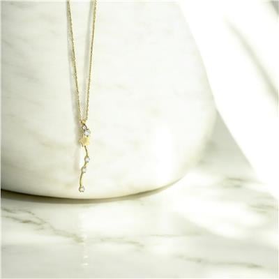 14 Ayar Altın Yıldızlı Kolye  -  0201254