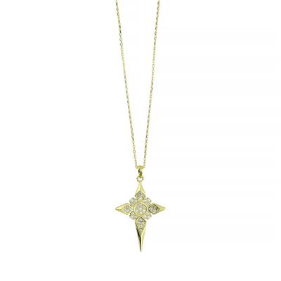 14 Ayar Altın Yıldızlı Kolye  -  0201256