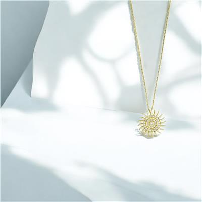 14 Ayar Altın Yıldızlı Kolye  -  0201260