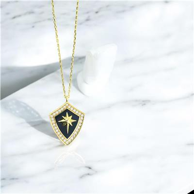 14 Ayar Altın Yıldızlı Kolye  -  0201776