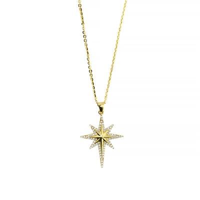 14 Ayar Altın Yıldızlı Kolye  -  0202925
