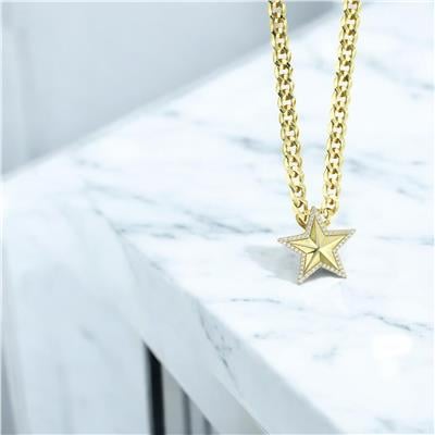 14 Ayar Altın Yıldızlı Kolye  -  0205230